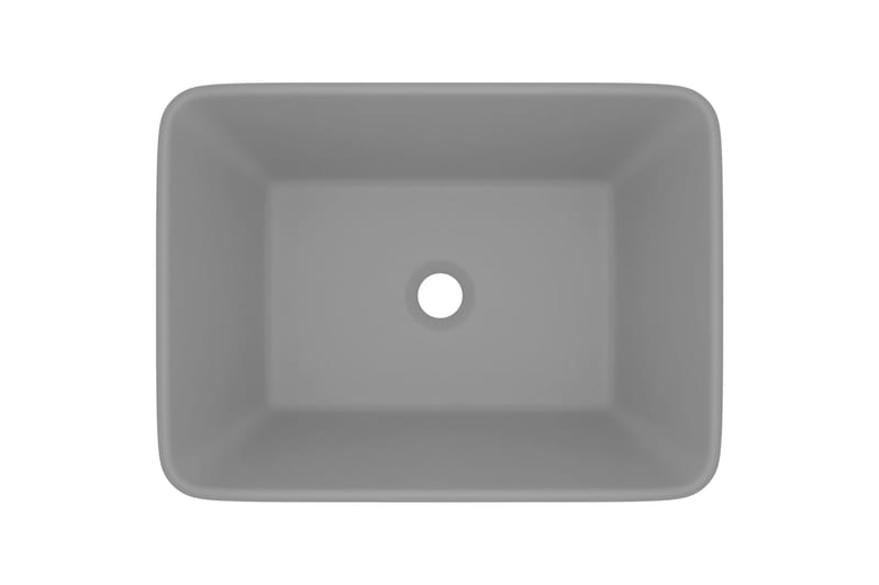 Luksushåndvask 41x30x12 cm Keramik Mat Lysegrå - Hus & renovering - Køkken & bad - Badeværelse - Håndvaske - Lille håndvask