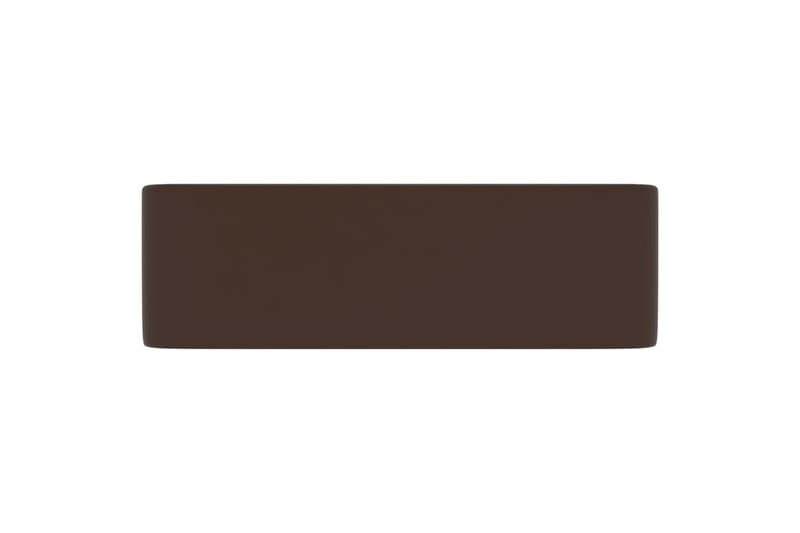 Luksushåndvask 41x30x12 cm Keramik Mat Mørkebrun - Hus & renovering - Køkken & bad - Badeværelse - Håndvaske - Lille håndvask