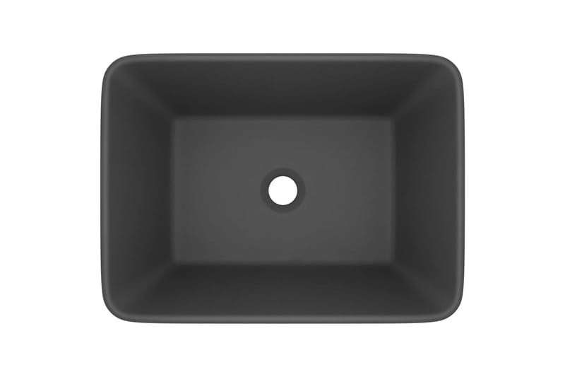 Luksushåndvask 41x30x12 cm Keramik Mat Mørkegrå - Hus & renovering - Køkken & bad - Badeværelse - Håndvaske - Lille håndvask