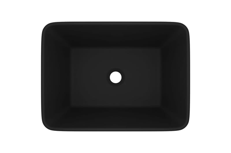 Luksushåndvask 41x30x12 cm Keramik Mat Sort - Hus & renovering - Køkken & bad - Badeværelse - Håndvaske - Lille håndvask