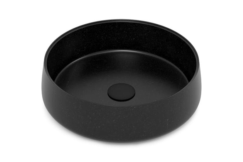 Servant i sort granit 40 cm - Lille håndvask