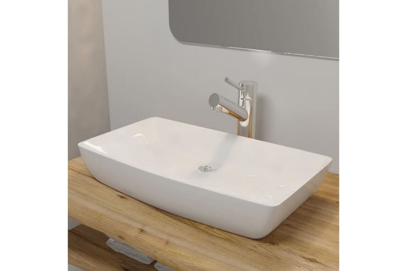 Sink MÃ<br>laren 71x39cm hvid - Hvid - Hus & renovering - Køkken & bad - Badeværelse - Håndvaske - Lille håndvask
