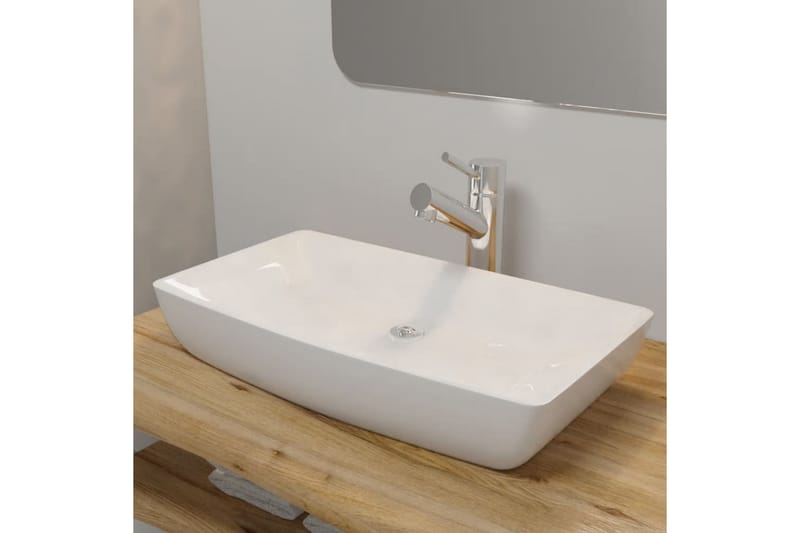 Sink MÃ<br>laren 71x39cm hvid - Hvid - Lille håndvask