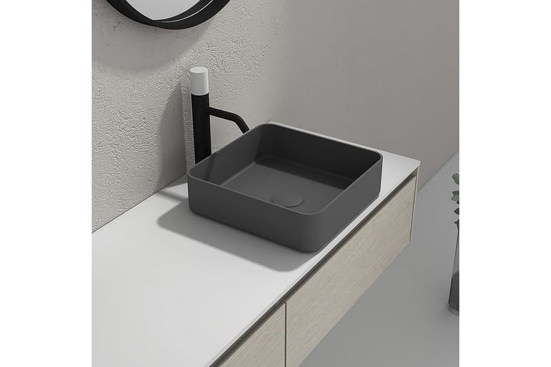 Håndvask Bathlife Stark - Grå - Lille håndvask