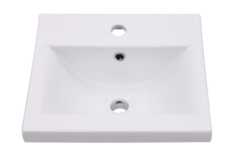 indbygget håndvask 42x39x18 cm keramisk hvid - Hvid - Lille håndvask