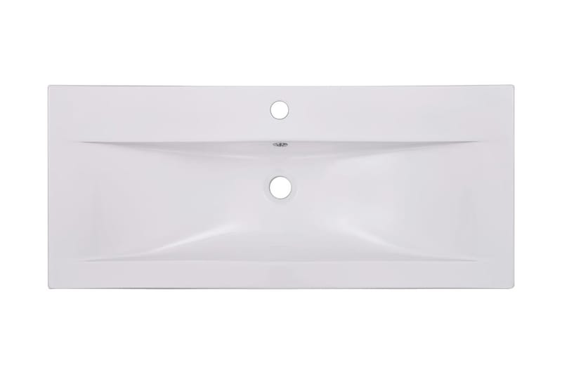indbygget håndvask 91x39,5x18,5 cm keramisk hvid - Hvid - Lille håndvask