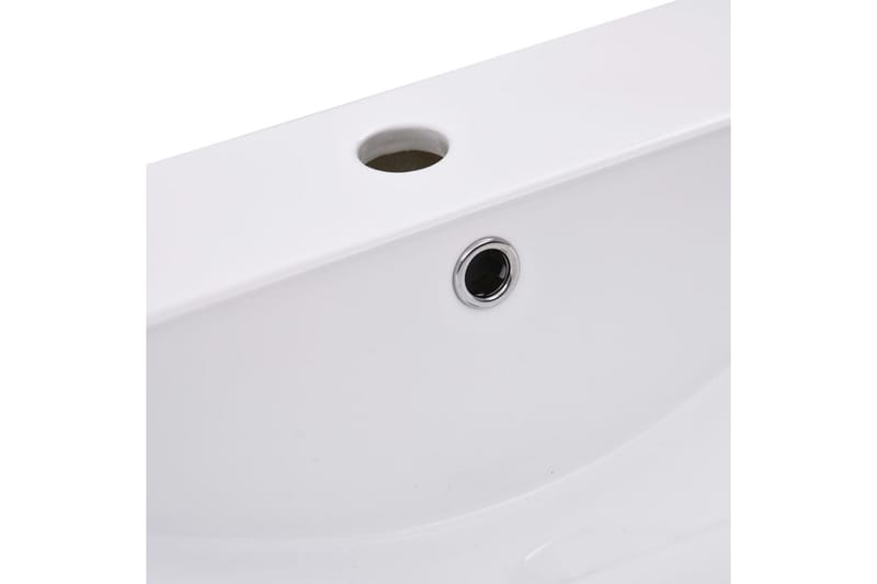indbygget håndvask 91x39,5x18,5 cm keramisk hvid - Hvid - Lille håndvask