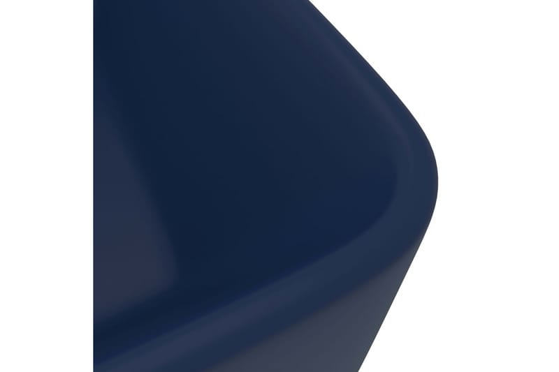 Luksushåndvask 41x30x12 cm Keramik Mat Mørkeblå - Lille håndvask