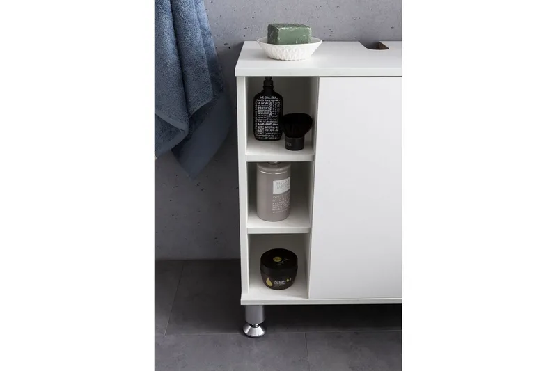 Vask Bundenhed Wohnling Folieret Spånplade 1 Dør 6 Opbevaringshylder Moderne - Hus & renovering - Køkken & bad - Badeværelse - Håndvaske - Lille håndvask