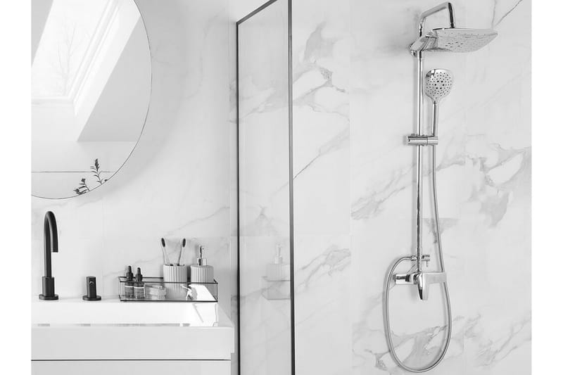 Howick Brusesæt med Loftbruser - Sølv - Hus & renovering - Køkken & bad - Badeværelse - Brusearmatur & tilbehør