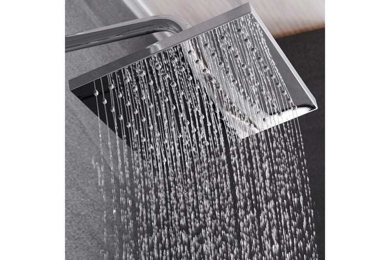 Komplet loftbrusersæt med håndbruser | Højglans rustfrit stål - Hus & renovering - Køkken & bad - Badeværelse - Brusearmatur & tilbehør