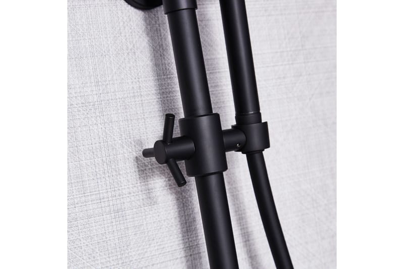 Loftbrusersæt med armatur | Brusa - Sort - Hus & renovering - Køkken & bad - Badeværelse - Brusearmatur & tilbehør