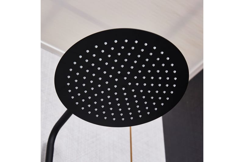 Loftbrusersæt med armatur | Brusa - Sort - Hus & renovering - Køkken & bad - Badeværelse - Brusearmatur & tilbehør