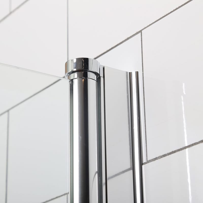 Mångsidig Brusedør 45° Dør Delvist Matteret Glas 700 - Sølv - Hus & renovering - Køkken & bad - Badeværelse - Bruser