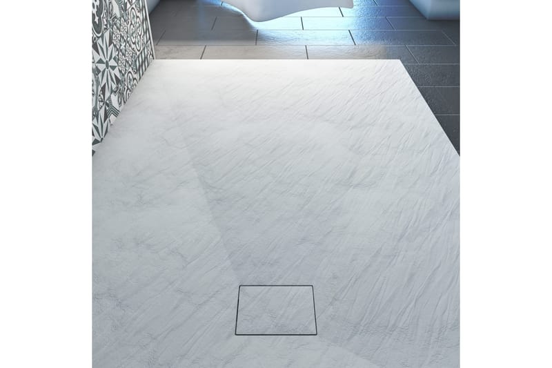 Siggeboda Brusekar 90x140 cm - Hvid - Hus & renovering - Køkken & bad - Badeværelse - Brusearmatur & tilbehør