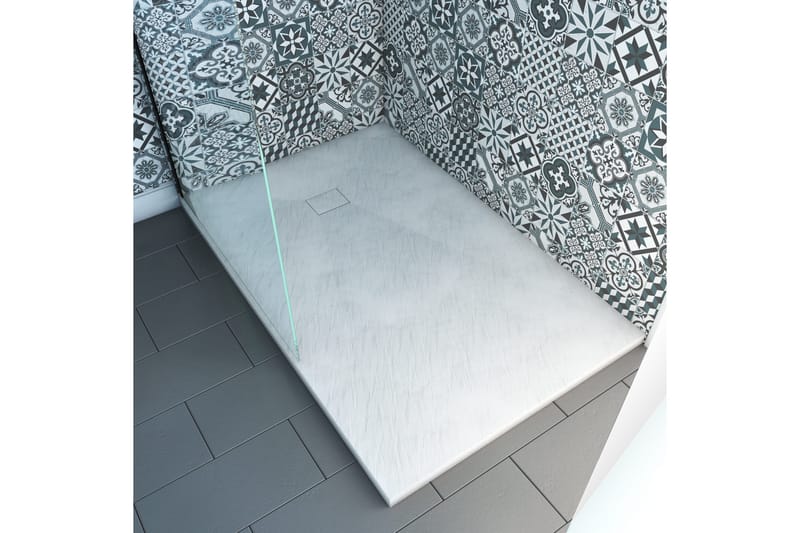 Siggeboda Brusekar 90x140 cm - Hvid - Hus & renovering - Køkken & bad - Badeværelse - Brusearmatur & tilbehør