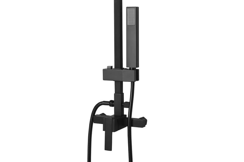 Tagbo Brusesæt med Loftbruser - Mat Sort - Hus & renovering - Køkken & bad - Badeværelse - Brusearmatur & tilbehør