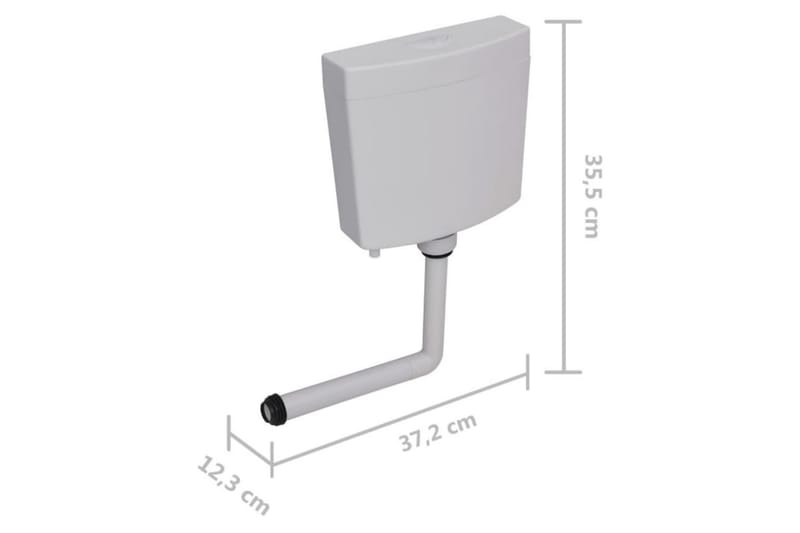 cisterne 3/6 l grå - Grå - Toiletter & WC