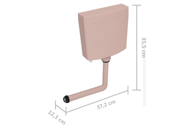 cisterne 3/6 l rosafarvet - Creme - Toiletter & WC