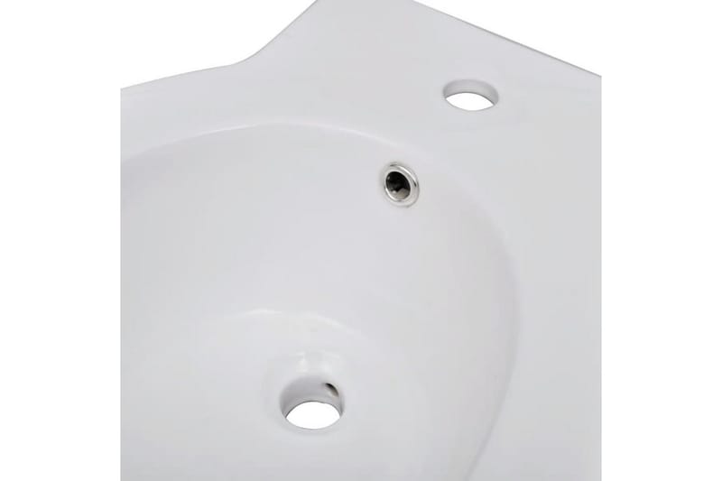 Hvidt Keramisk Toilet & Bidet Sæt - Hvid - Gulvstående toilet