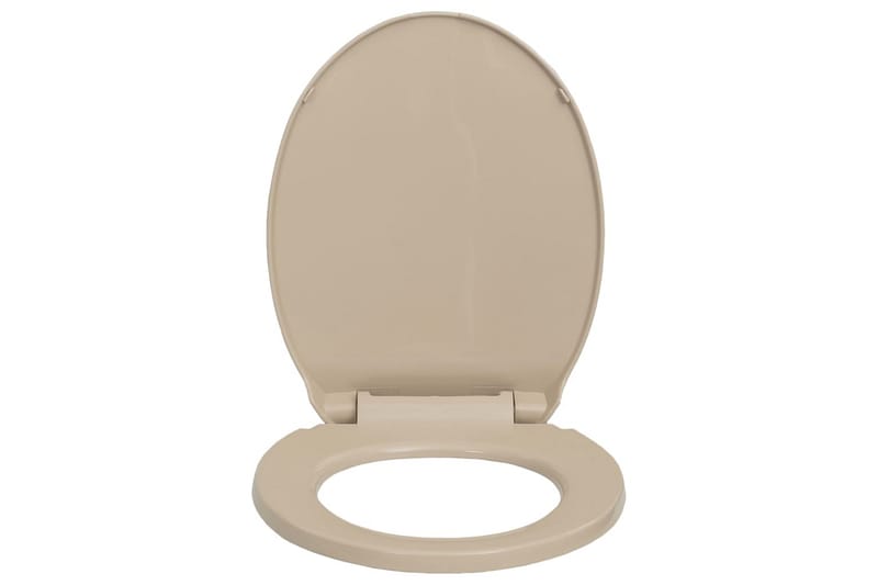 soft close toiletsæde oval beige - Beige - Toiletsæde