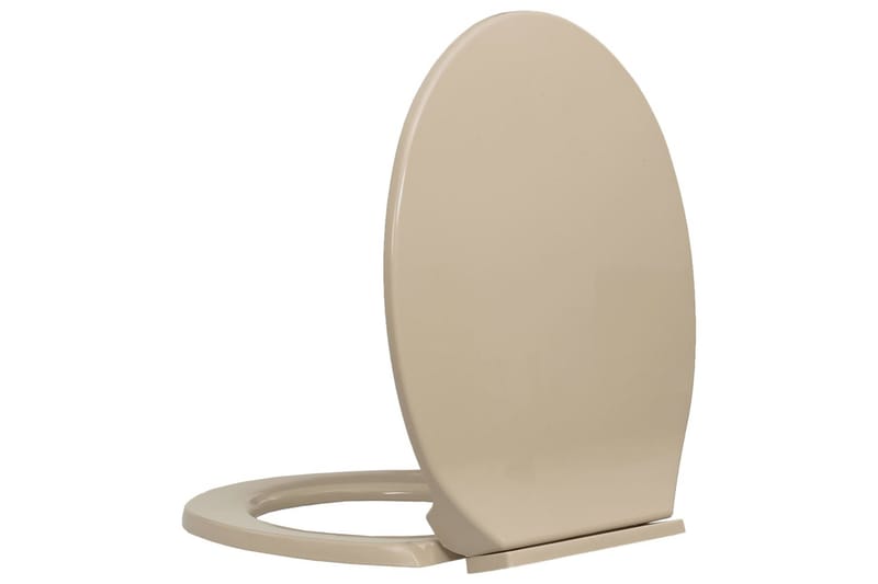 soft close toiletsæde oval beige - Beige - Toiletsæde