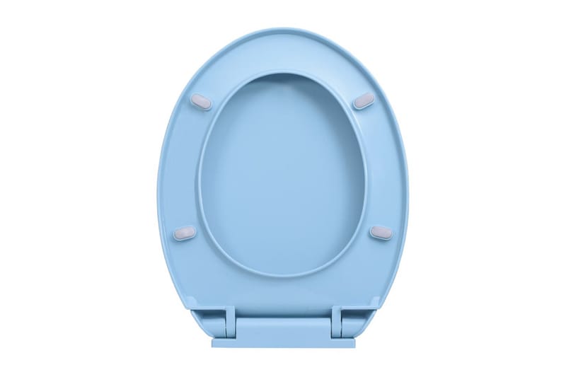 soft close toiletsæde quick release oval blå - Blå - Toiletsæde