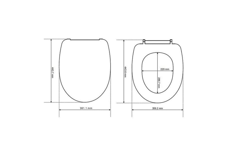Toalettsits Bathlife Vit - Hus & renovering - Køkken & bad - Badeværelse - Toiletter & WC - Toiletsæde