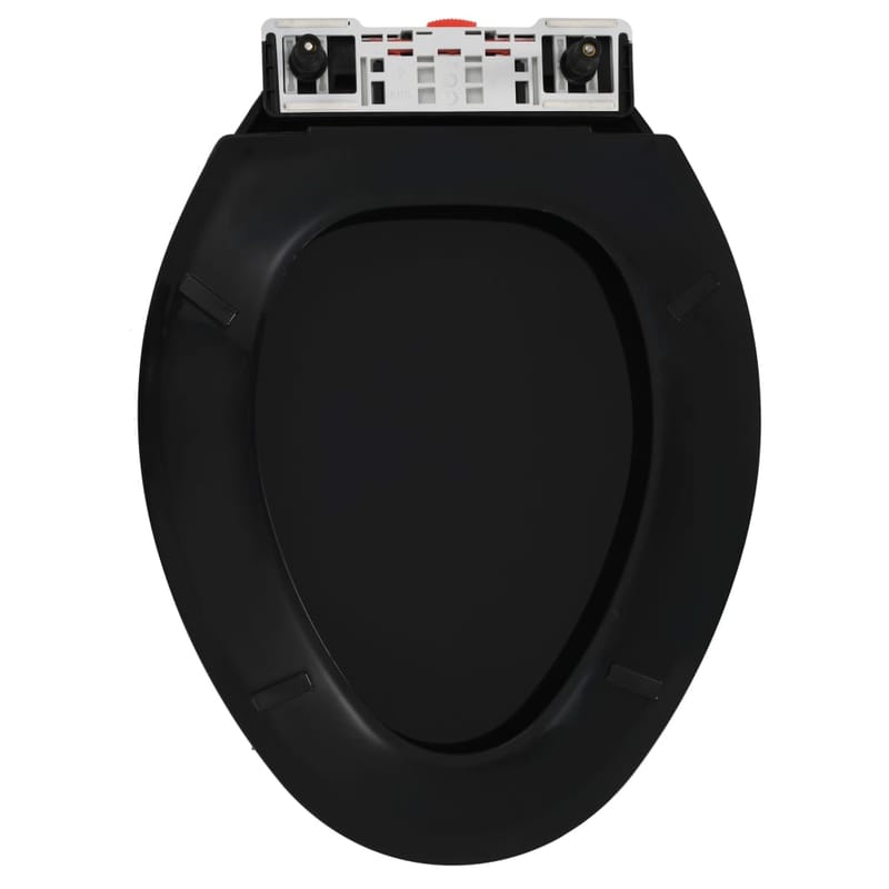 toiletsæde med soft-close og quick release-design sort - Sort - Toiletsæde