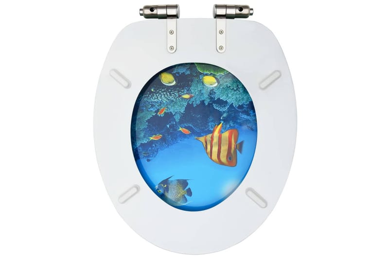 Toiletsæde Med Soft Close-Låg Mdf Undervandsdesign - Toiletsæde