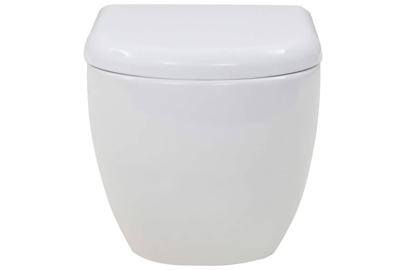 væghængt toilet keramik hvid - Hvid - Væghængt toilet