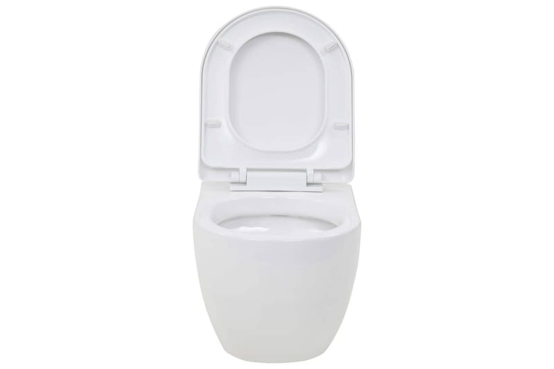 væghængt toilet keramik hvid - Hvid - Væghængt toilet