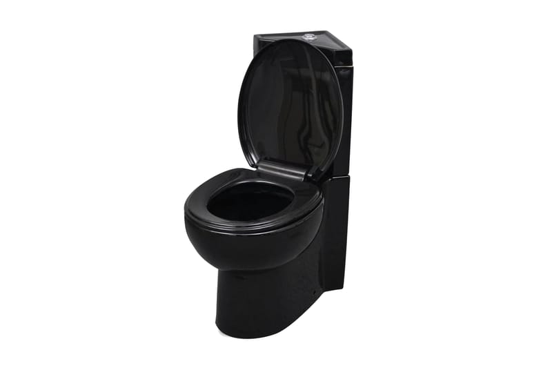 WC Keramisk Toilet Sort - Sort - Væghængt toilet