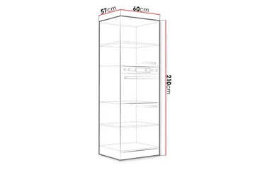 Bianco køkkenskab 60x57x210 cm - Hus & renovering - Køkken & bad - Køkken & bryggers