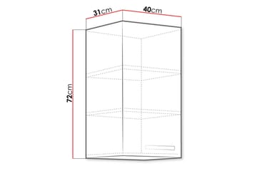 Bianco Vægskab 40x31x71,5 cm - Hus & renovering - Køkken & bad - Køkken & bryggers