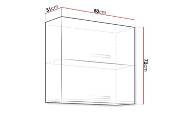 Bianco Vægskab 80x31x71,5 cm - Hus & renovering - Køkken & bad - Køkken & bryggers