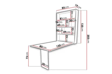 Dunvegan Overskab 80 cm - Brun - Hus & renovering - Køkken & bad - Køkken & bryggers