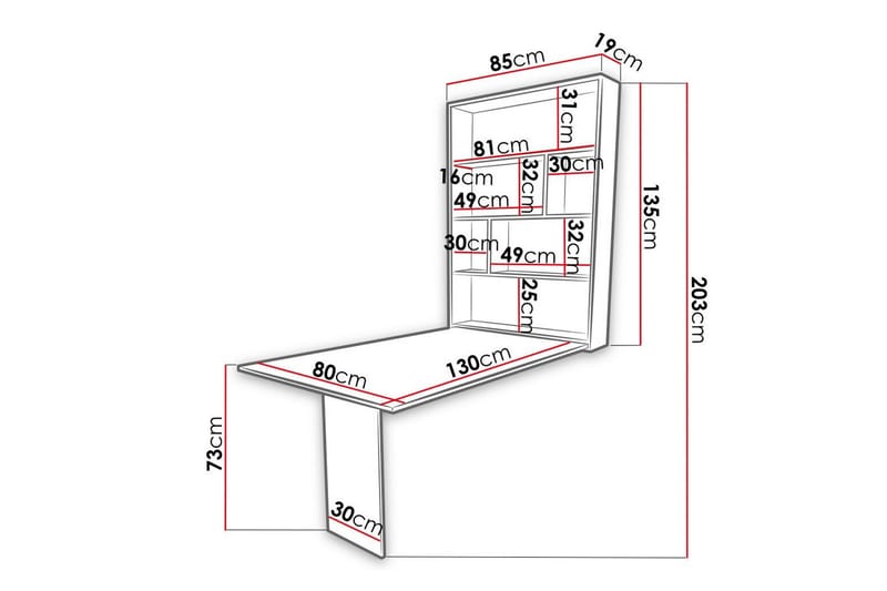 Dunvegan Overskab 80 cm - Brun - Hus & renovering - Køkken & bad - Køkken & bryggers