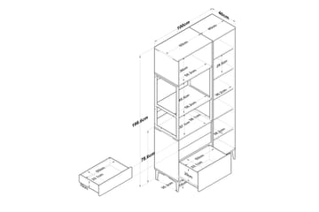 Eligius Højskab - Hvid - Hus & renovering - Køkken & bad - Køkken & bryggers