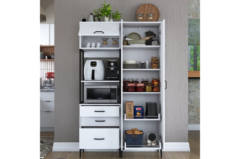 Eligius Højskab - Hvid - Hus & renovering - Køkken & bad - Køkken & bryggers