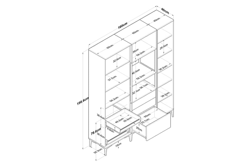 Eligius Højskab - Hvid - Hus & renovering - Køkken & bad - Køkken & bryggers