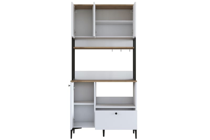 Eligius Højskab - Hvid/Valnød - Hus & renovering - Køkken & bad - Køkken & bryggers