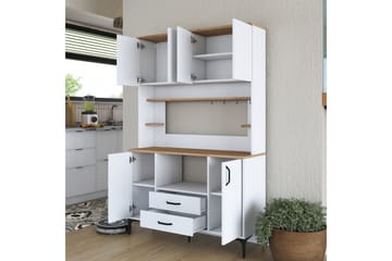 Eligius Højskab - Hvid/Valnød - Hus & renovering - Køkken & bad - Køkken & bryggers