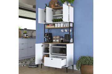 Eligius Højskab - Hvid/Valnød - Hus & renovering - Køkken & bad - Køkken & bryggers