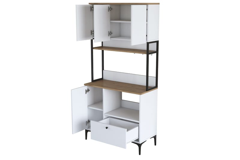 Eligius Højskab - Hvid/Valnød - Hus & renovering - Køkken & bad - Køkken & bryggers