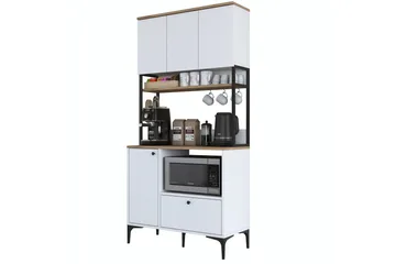 Eligius Højskab - Hvid/Valnød - Hus & renovering - Køkken & bad - Køkken & bryggers