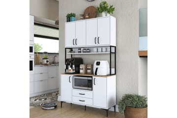 Eligius Højskab - Hvid/Valnød - Hus & renovering - Køkken & bad - Køkken & bryggers
