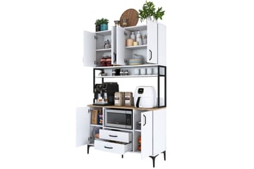 Eligius Højskab - Hvid/Valnød - Hus & renovering - Køkken & bad - Køkken & bryggers