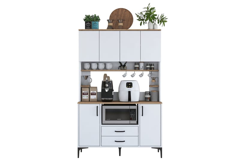 Eligius Højskab - Hvid/Valnød - Hus & renovering - Køkken & bad - Køkken & bryggers