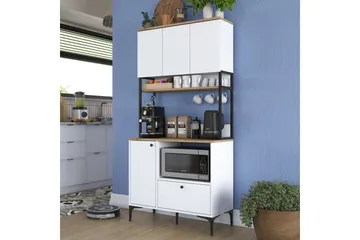 Eligius Højskab - Hvid/Valnød - Hus & renovering - Køkken & bad - Køkken & bryggers